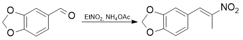 Synthesis 3,4-Methylenedioxyphenyl-2-nitropropene (MDP2NP) from piperonal