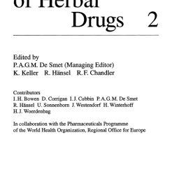 Adverse Effects of Herbal Drugs 2 Vol. 1993